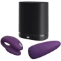 Смарт-вібратор для пар We-Vibe Chorus Purple, сенсорне керування вібраціями стисненням пульта