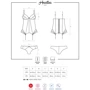 Комплект Obsessive Heartina corset, XXL