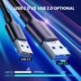 Кабель UGREEN USB Cable to USB-C US184 3A 18W 2m Black фото 5