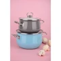 Кастрюля Infinity Turquoisw Blue SCE-P652 люкс 20 см 3.7 л (6667311) фото 4