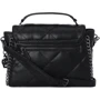 Женская сумка-сэтчел Guess Khatia Top Handle Flap черная (HWQM8381200-BLA): Фактура Стеганая, Матовая, Зернистая