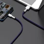 Кабель Baseus USB Cable to USB-C Cafule Metal 40W 1m Purple (CATJK-A05) фото 9