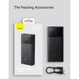 Внешний аккумулятор Baseus Power Bank 20000mAh Star-Lord Digital Fast Charge 22.5W Black (PPXJ060001): Емкость батареи, мАч 20000