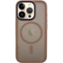 Чехол для iPhone Mobile Case TPU+PC Metal Buttons with MagSafe Gold for iPhone 16 Pro