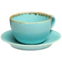 Чашка Porland Seasons Turquoise 320 мл із блюдцем 160 мм (213-222134.T): Тип Чашка с блюдцем
