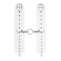 Наручники Leather Double Fix Leg Cuffs, White
