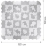 Коврик-пазл MoMi ZAWI grey 150 x 150 cm (MAED00013): Особенности пазлы-коврики, бортики