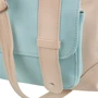 Женская сумка через плечо Laskara бежевая (LK-10238-cream-blue): Застежка Молния