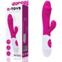Вибратор с клиторальным стимулятором Toyfa A-Toys Area