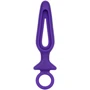 Анальная пробка Pipdream Silicone Groove Probe, 10,25х3,25 см, фиолетовый