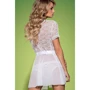 Комплект Obsessive Swanita robe, white L/XL