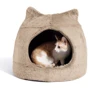 Будинок – лежак Best Friends Meow Hut Fur Cat Bed для котів пшеничний 44х44 см (bf4662)