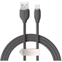 Кабель Baseus USB Cable to Lightning Jelly Liquid Silica Gel 2.4A 1.2m Black (CAGD000001)