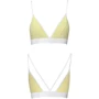 Спортивный топ с двойными бретелями Passion PS007 TOP yellow, size XL