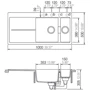 Кухонная мойка SCHOCK HORIZONT D150 Stone-88 (52086088): Форма Прямоугольная