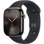 Apple Watch Series 10 46mm GPS + Cellular Slate Titanium Case with Black Sport Band - M/L (MWYE3)