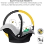 Универсальная коляска 3 в 1 Kinderkraft Esme Pure Black (KSESME00BLK3000): Материал колес полиуретан