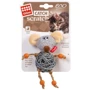 Игрушка для котов Мышка с колокольчиком GiGwi Catch&Scratch, текстиль, веревка, ротанг, 8 см (2300) фото 1