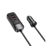 Зарядний пристрій WIWU Car Charger 2xUSB+USB-C Extend Wi-QC015 120W Black: Тип автомобильное