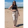 Брюки FLFashion Атом ЧБА 3501 46 бежевые: Вид Брюки