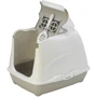 Туалет Moderna Flip Cat для кошек с откидной крышкой, 50х39х37 см серый (C230330)