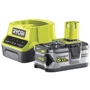Акумулятор та зарядний пристрій для електроінструменту Ryobi RC18120-150