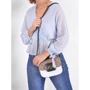 Женская сумка через плечо Guess Hensely Mini Cnvrtbl Xbdy Flap Multi коричневая (HWSG8113780-LAM): Фактура Зернистая, Матовая