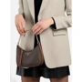Сумка багет Michael Kors Jet Set Charm Small Logo Pochette темно-коричнева (32H1GT9C1B252): Тип ручки На ланцюжку, Коротка ручка