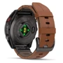 Смарт-часы Garmin Fenix 8 Pro AMOLED 47mm Sapphire Carbon Grey DLC Titanium with Chestnut Leather Band (010-03198-40)