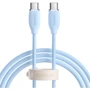Кабель Baseus Cable USB-C to USB-C Jelly Liquid Silica Gel 100W 1.2m Blue (CAGD030003)