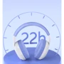 Наушники Aula S6 Blue: Время работы, ч 22