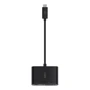 Адаптер Belkin Adapter USB-C to VGA 60W PD + USB-C Black (AVC001BTBK): Додаткові роз'єми VGA, USB-C