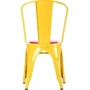 Стул обеденный AMF Loft Metal M-503A желтый-красный (513758): Тип Кухонные
