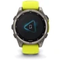 Смарт-часы Garmin Fenix 8 Solar 47mm Sapphire Titanium with Amp Yellow/Graphite Silicone Band (010-02906-21): Особенности Функция звонка, Динамик (громкая связь), Встроенный микрофон, Бесконтактная оплата, Большой экран, Влагозащищенные, С сапфировым стеклом, Металлический корпус, Фонарик, Компас, Барометр, Термометр, Та