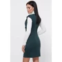 Платье FashionUp PL-1804B 42 зеленое повседневное до середины бедра: Состав Вискоза, Полиэстер, Эластан