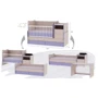 Кроватка-трансформер Bertoni Trend Plus (white/violet)