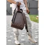 Чоловічий рюкзак Sambag Zard LST коричневий (25018061m): Фактура Гладка, матова