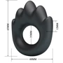 Кільце ерекційне LYBAILE Crazy Bull №13 - Habert super soft silicone (BI-210357)