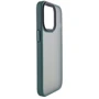 Чехол для iPhone Mobile Case TPU+PC Metal Buttons Green for iPhone 12 | 12 Pro: Цвет зеленый