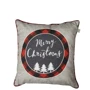 Наволочка декоративна Прованс Мері Cristmas сіра 45х45 см (31692)