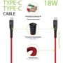 Кабель Intaleo Cable USB-C to USB-C 18W 1.2m Red (CBRNYTT1): Тип USB-C - USB-C