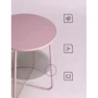 Журнальный столик Leobert Sharp з корзиной розовый (5903332069903): Ширина, см 45
