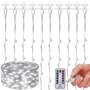 Гірлянда водоспад (штора) Springos 2 x 2 м 200 LED Pilot USB CL4021 Cold White: Колір серебристый