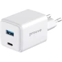 Зарядное устройство Proove Wall Charger USB+USB-C Pocket GaN Plus 25W White (WCPG25111202): Кабель в комплекте отсутствует