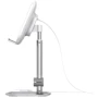 Тримач Baseus Desk Holder Wireless Charger 15W Silver (SUWY-D0S) для Apple iPhone 16 I 15 I 14 I 13 I 12 series: Тип настольный