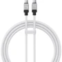 Кабель Baseus USB-C to USB-C CoolPlay Series 100W 1m White (CAKW000202)