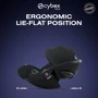 Автокресло Cybex Cloud G i-Size Moon Black (523001143): Материалы обшивки текстиль