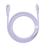 Кабель Baseus Cable USB-C to Lightning Pudding Series Fast Charging Cable 20W 1.2m Purple (P10355701511-00) фото 4