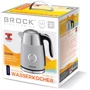 Электрочайник BROCK WK 9805 GY: Объем, л 1,7
