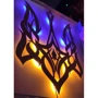 Настенный декор Тризуб Герб Украины настенный декор с LED подсветкой Nevet сине-желтый 115х73 см (0001210): Производитель Nevet
